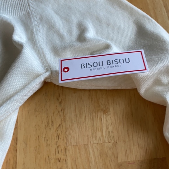 Bisou Bisou Cold Shoulder Cream Sweater - Picture 10 of 13